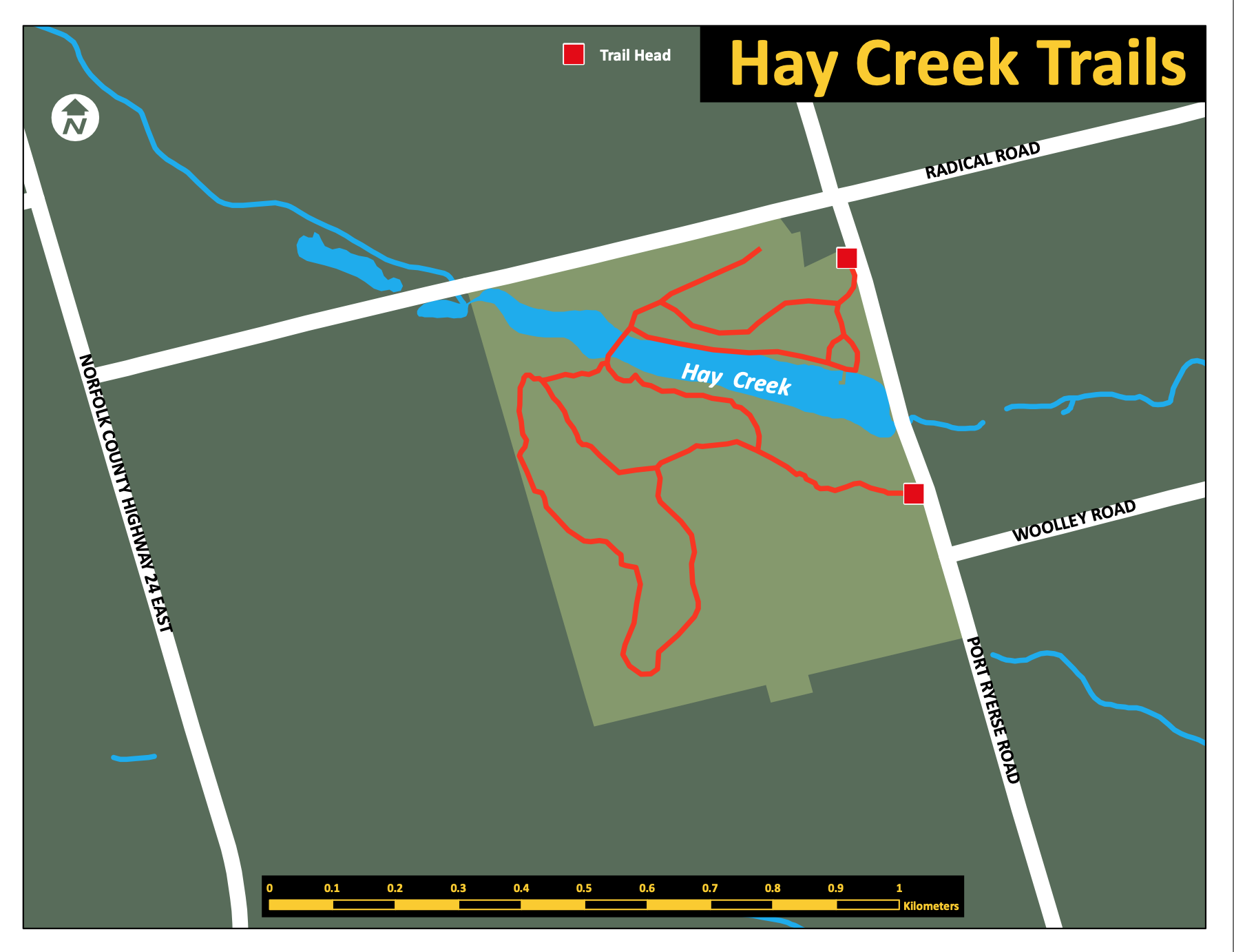 Hay Creek Trail Map